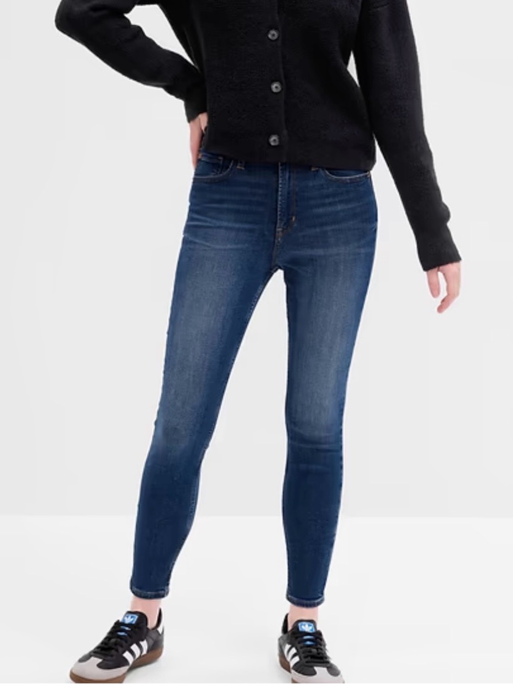 GAP Women's Dark Blue Universal High-Rise Jeggings